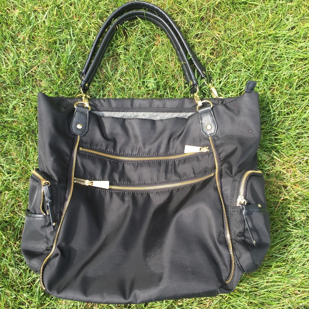 Olivia and Joy Black Zoom Zoom Tote